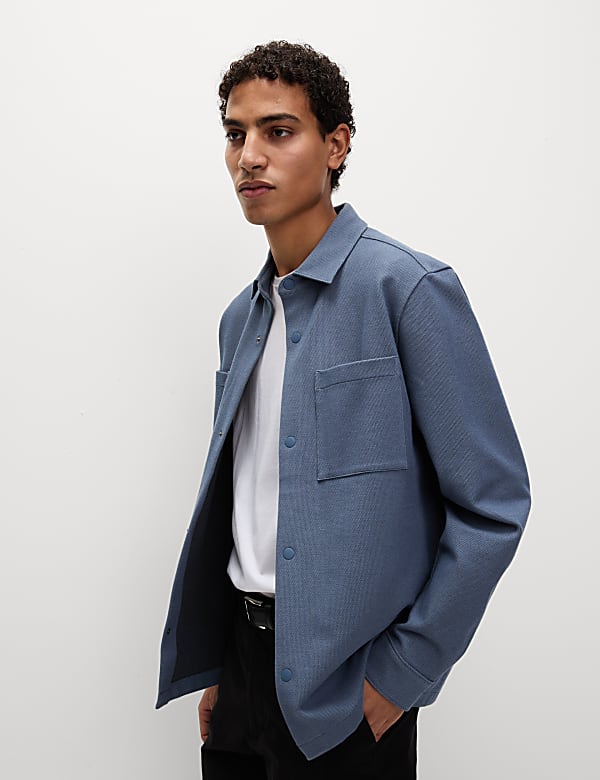 Smart Two Pocket Overshirt with Stretch - CH
