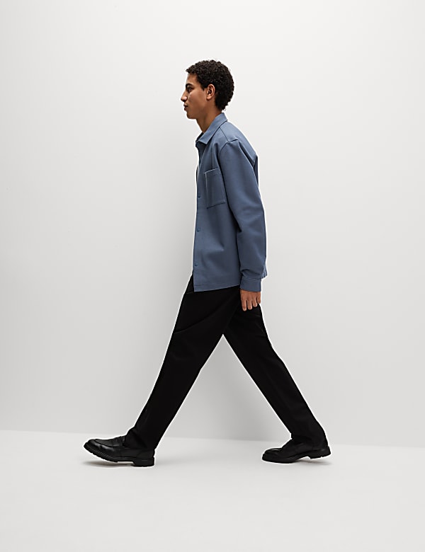 Elegantes Overshirt mit Stretch und zwei Taschen - DE