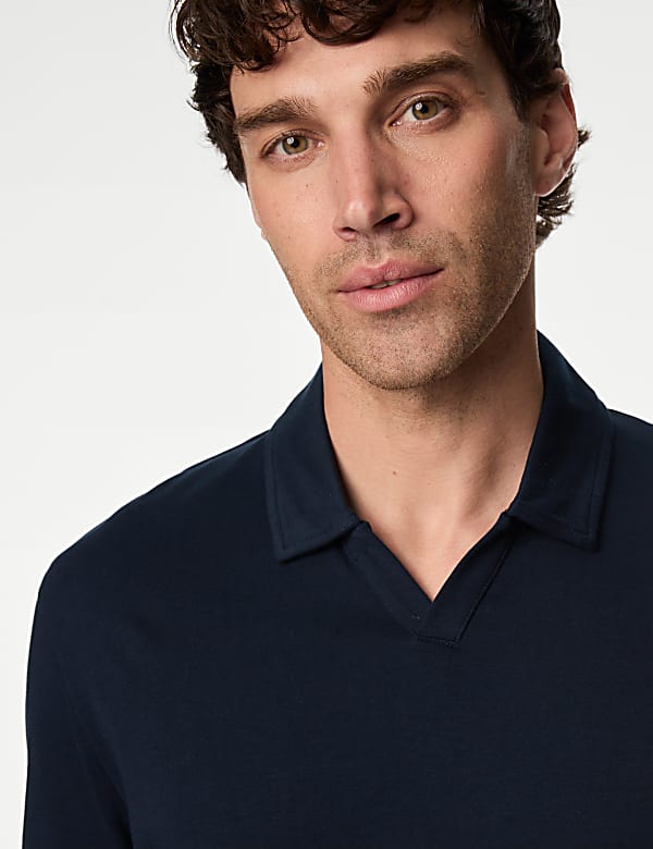 Pure Cotton Tipped Polo Shirt