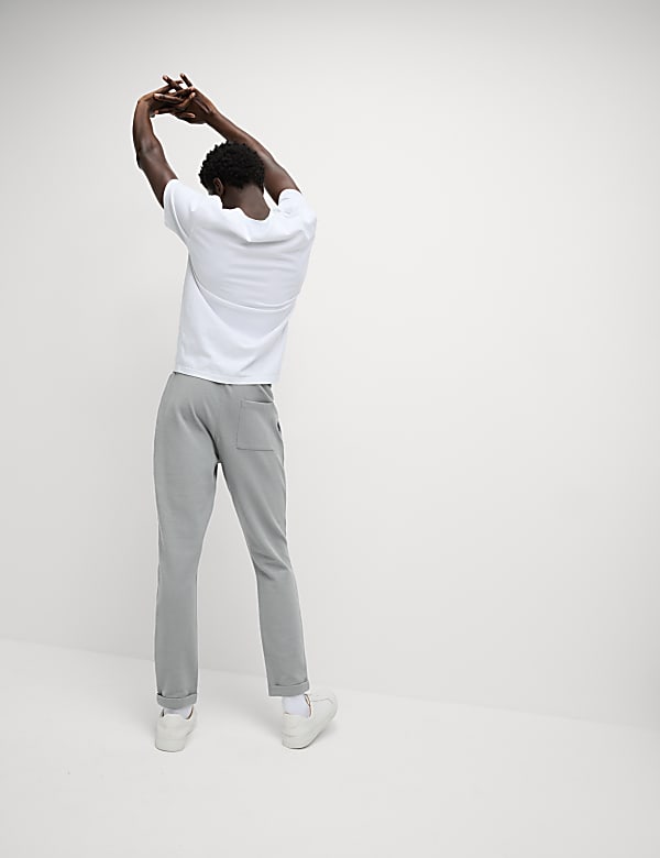 Smart Tapered Joggers with Stretch