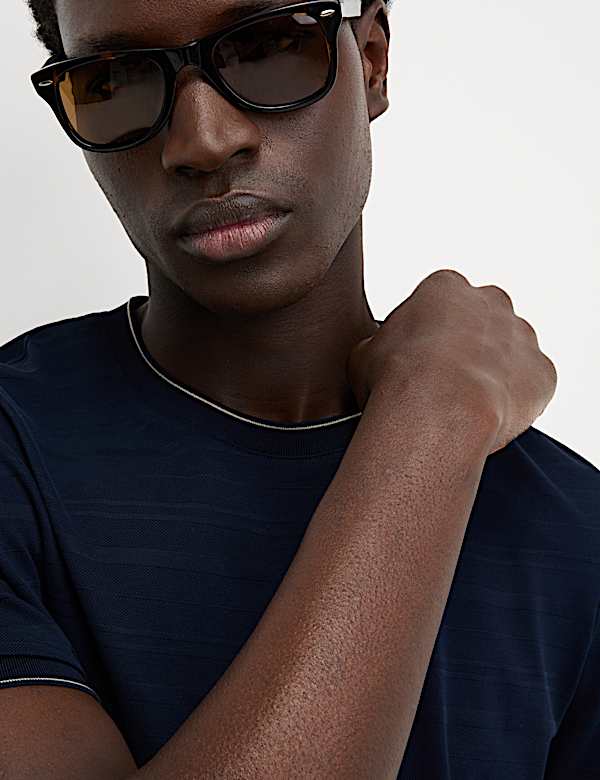 Pure Cotton Textured T-Shirt