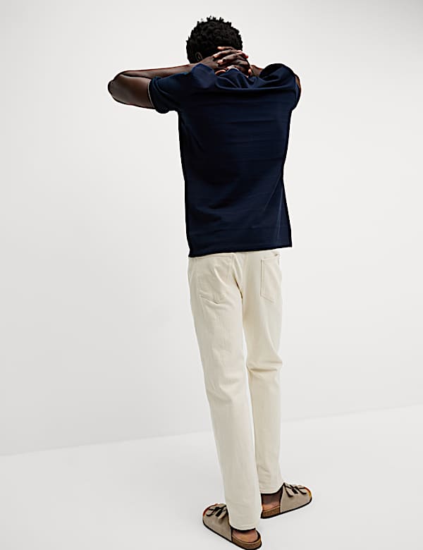 Pure Cotton Textured T-Shirt