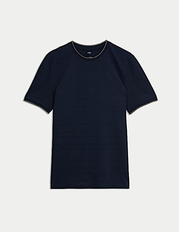 Pure Cotton Textured T-Shirt - VN
