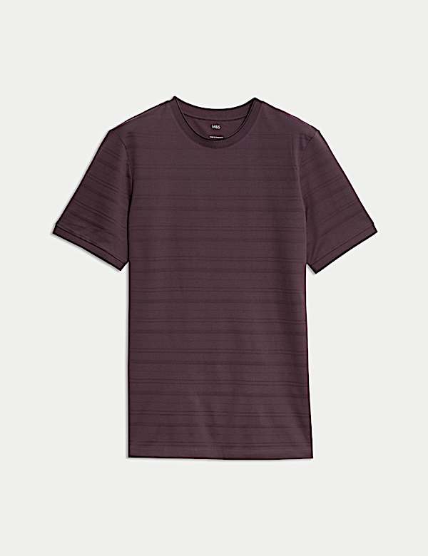 Pure Cotton Textured T-Shirt - CA