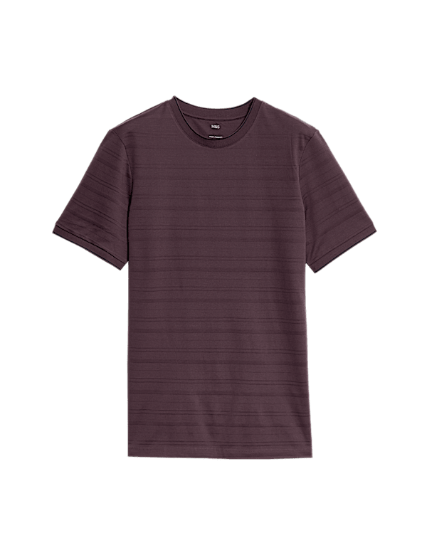 Pure Cotton Textured T-Shirt