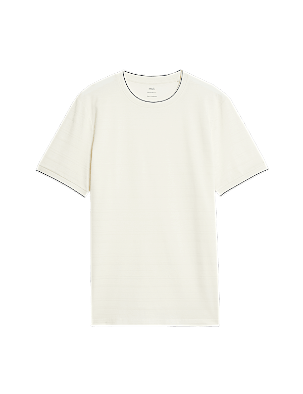 Pure Cotton Textured T-Shirt