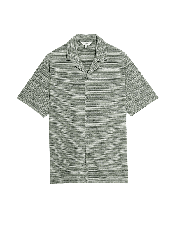 Cotton Rich Button Through Polo Shirt