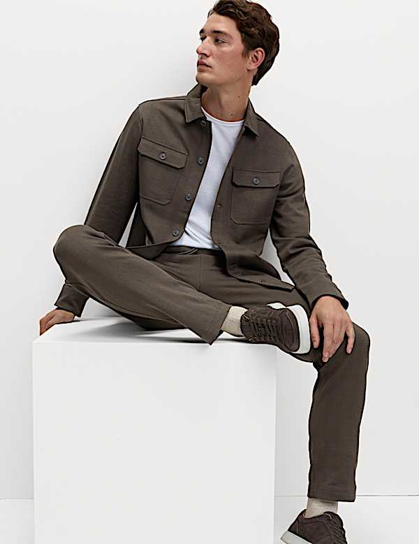 Pantalon de jogging en coton à motif chevrons - FR