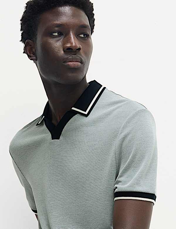 Tipped Revere Polo Shirt - FI
