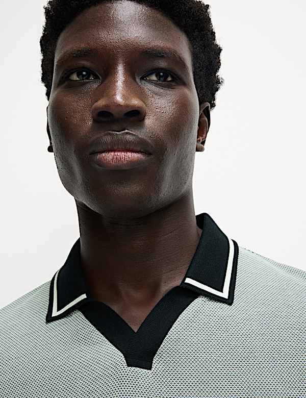 Tipped Revere Polo Shirt - ES