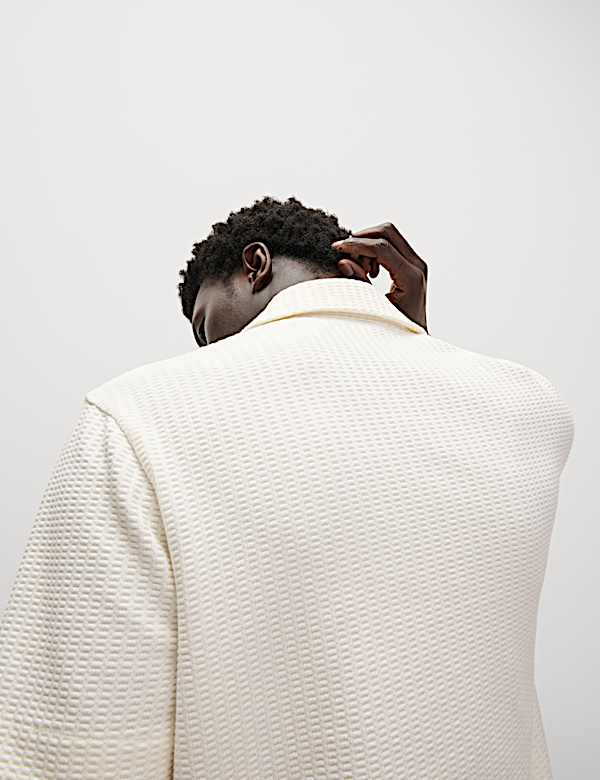 Cotton Rich Seersucker Polo Shirt - IL