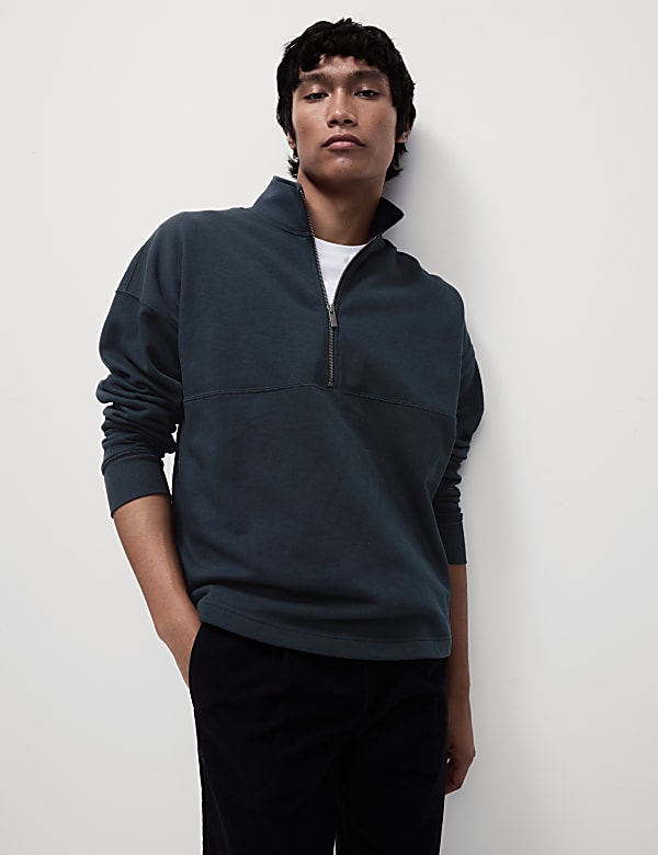 Funnel collar sweatshirt discount