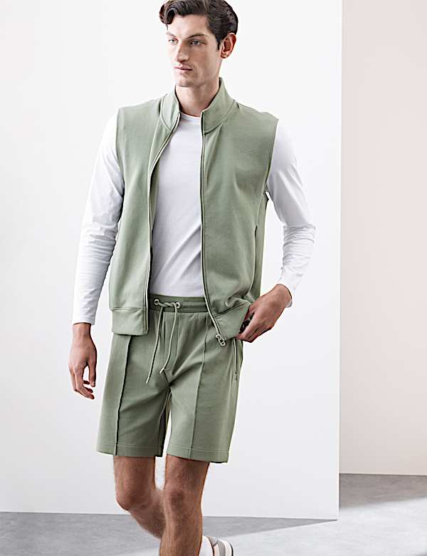 Regular Fit Elasticated Waist Shorts - CY