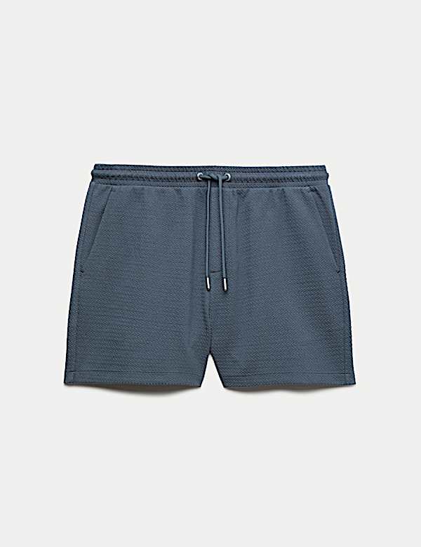 Textured Stretch Jersey Shorts - AL