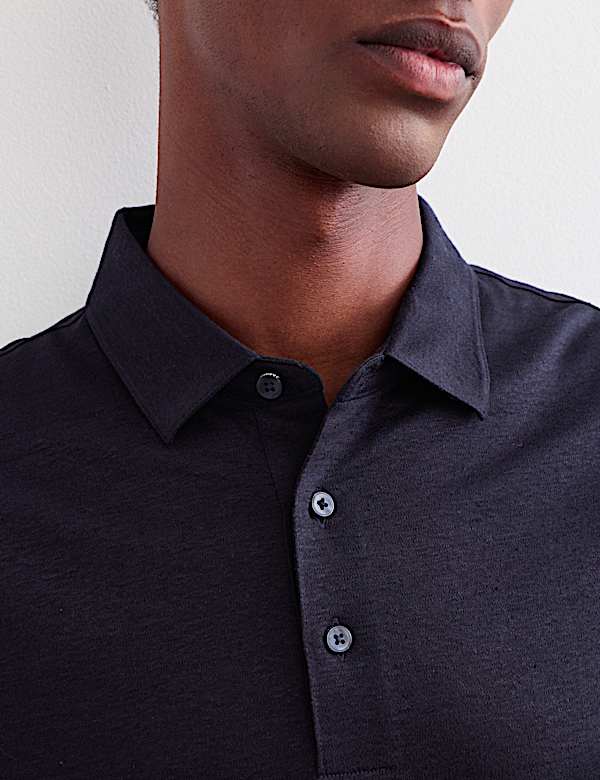 Pure Linen Polo Shirt - IT
