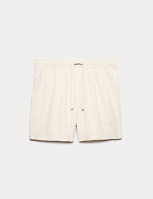 Cotton Rich Jacquard Towelling Shorts - FI