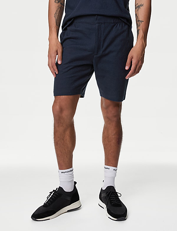 Pure Cotton Textured Shorts