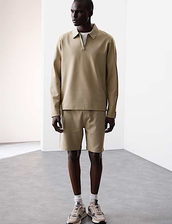 Cotton Rich Waffle Shorts - AL