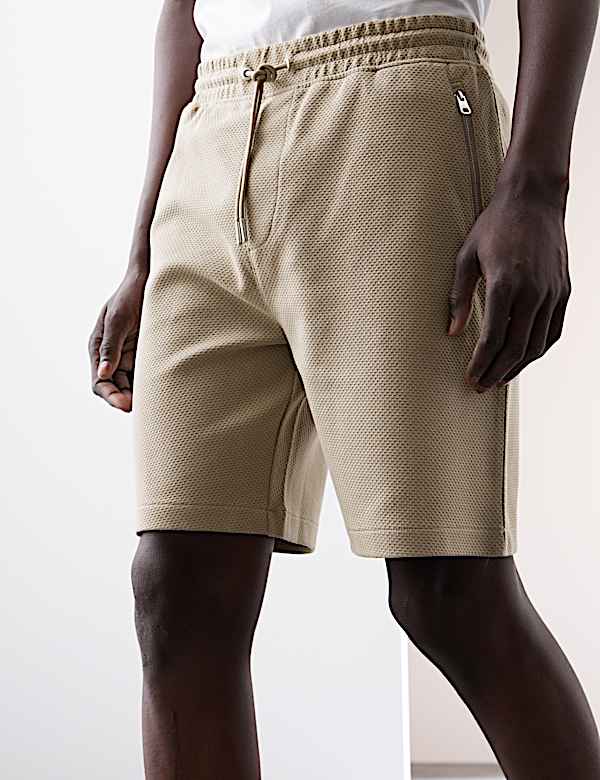 Cotton Rich Waffle Shorts - AL
