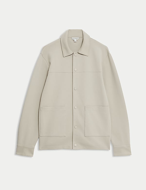 Cotton Rich Jersey Overshirt - JP