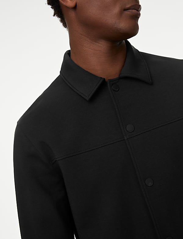 Cotton Rich Jersey Overshirt - CH