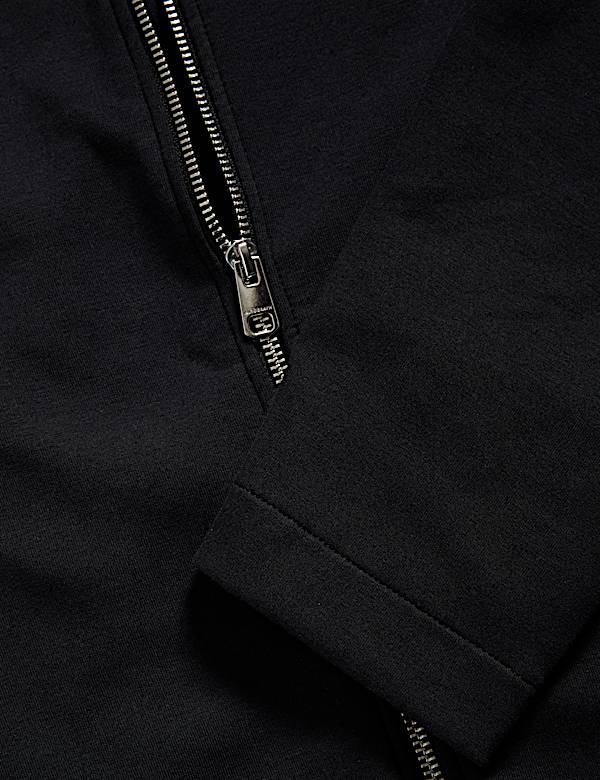 Cotton Rich Zip Up Hoodie