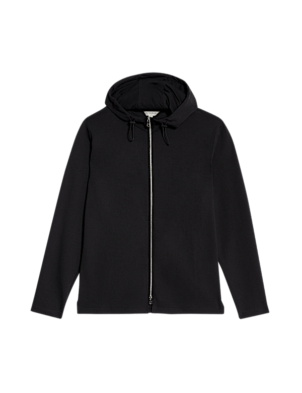 Cotton Rich Zip Up Hoodie