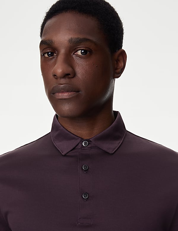 Pure Supima® Cotton Long Sleeve Polo Shirt