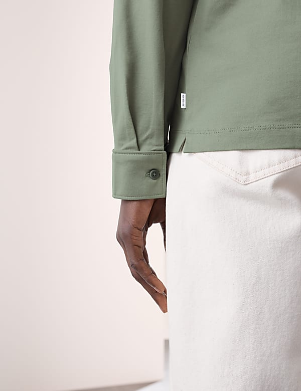 Langarm-Poloshirt aus reiner Supima&reg;-Baumwolle - DE