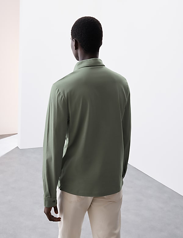 Langarm-Poloshirt aus reiner Supima&reg;-Baumwolle - DE