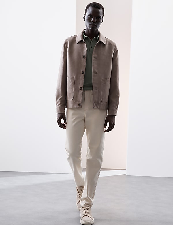 Langarm-Poloshirt aus reiner Supima&reg;-Baumwolle - DE