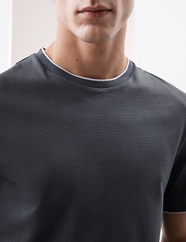 Pure Cotton Textured T-Shirt