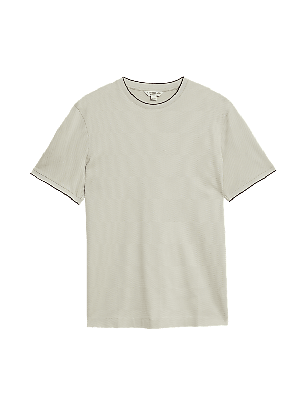Pure Cotton Textured T-Shirt