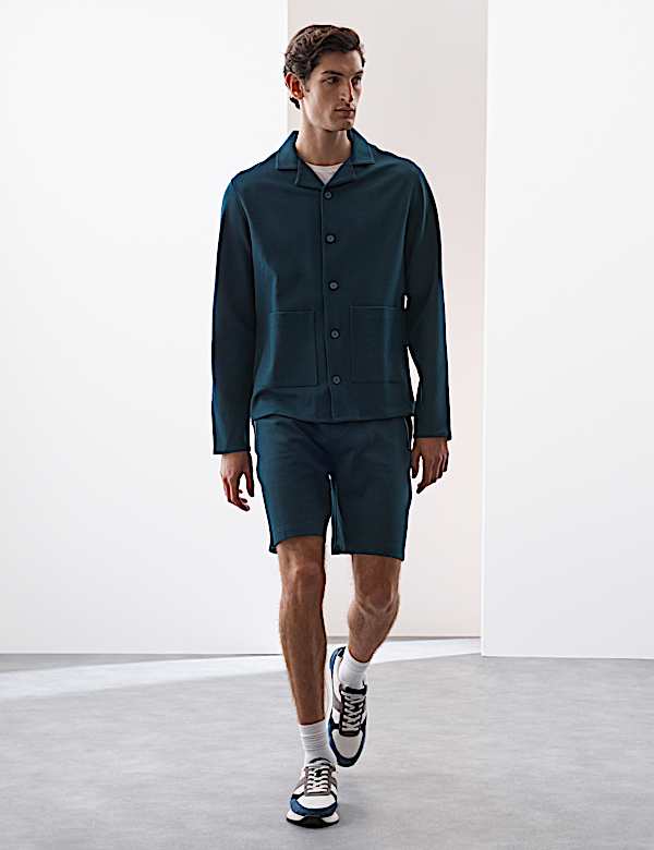 Pure Cotton Waffle Overshirt - JP