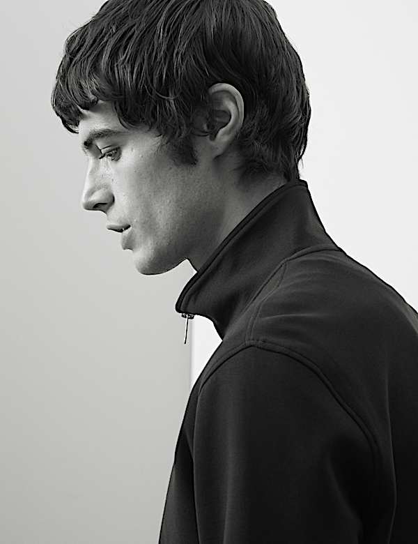 Sweat en coton à col zippé - CH