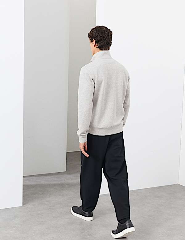 Cotton Rich Half Zip Sweatshirt - RS