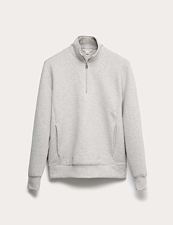 Cotton Rich Half Zip Sweatshirt - RS