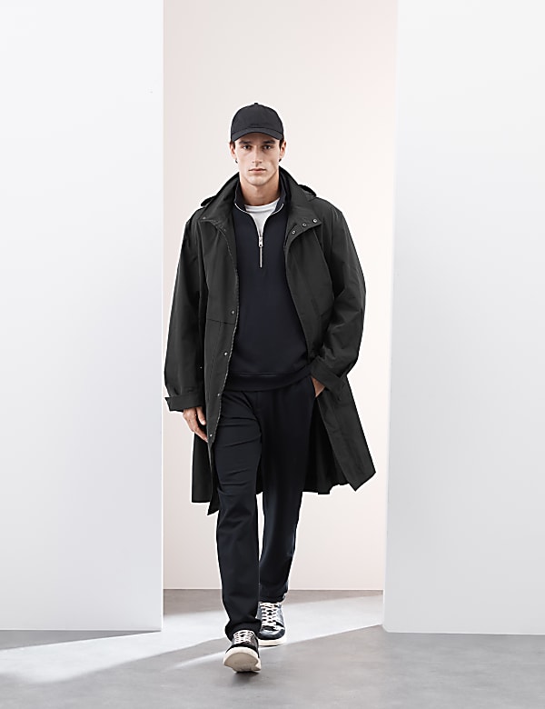 Cotton Rich Half Zip Sweatshirt