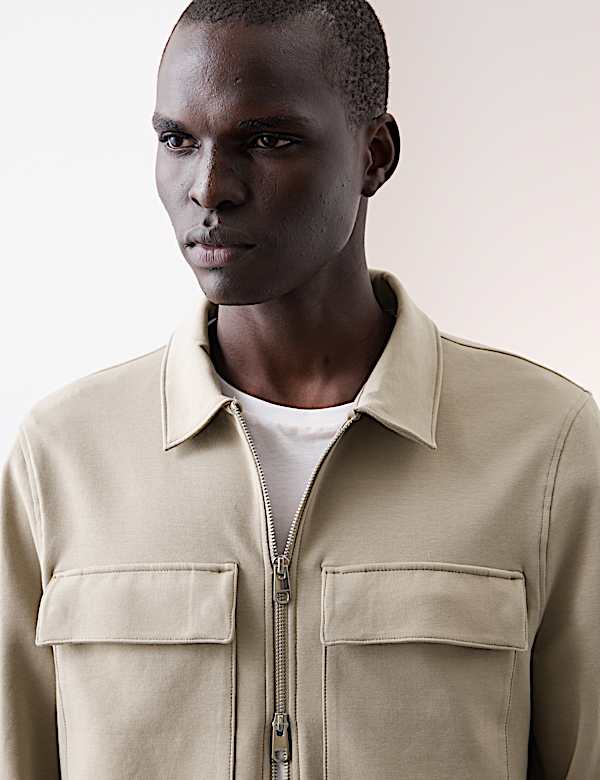 Cotton Rich Zip Jacket