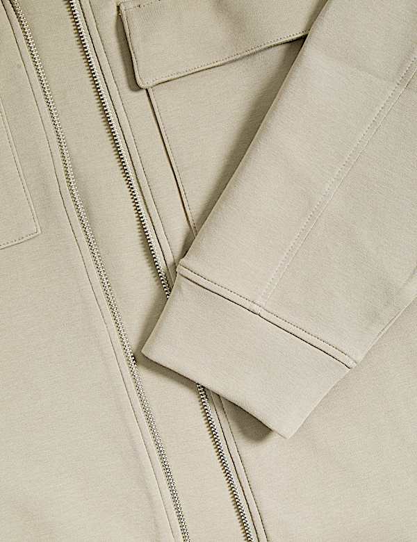 Cotton Rich Zip Jacket