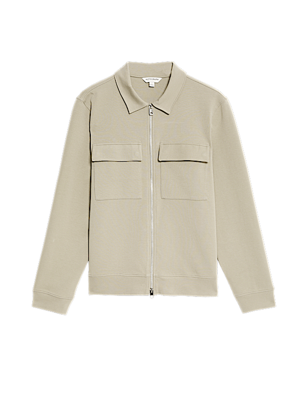 Cotton Rich Zip Jacket