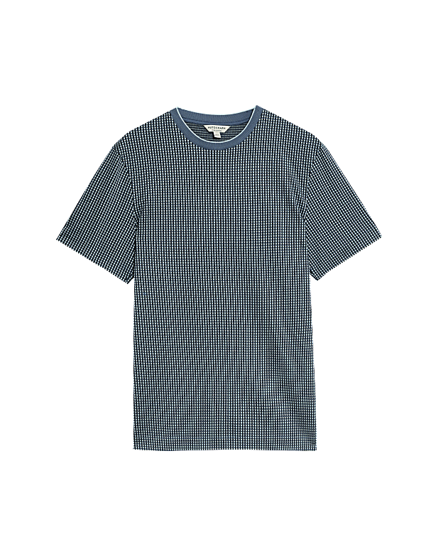 Pure Cotton Jacquard T-Shirt