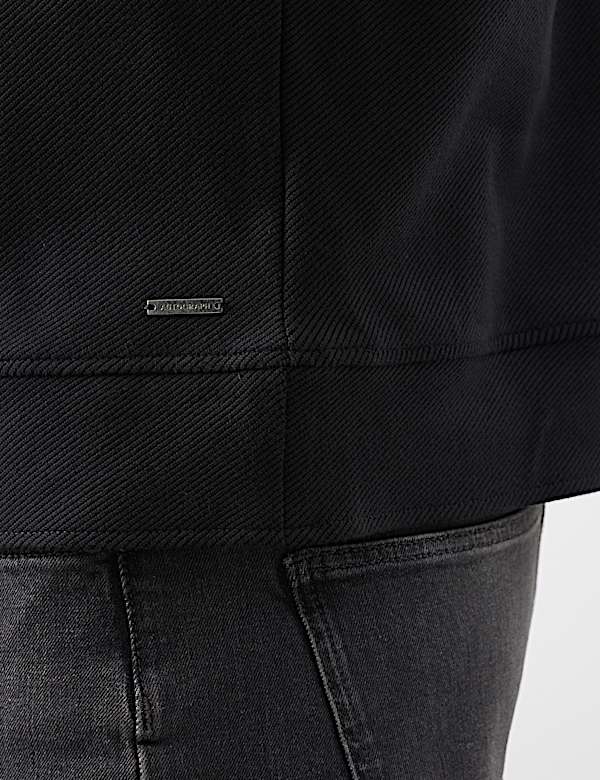 Cotton Rich Half Zip Sweatshirt - NO