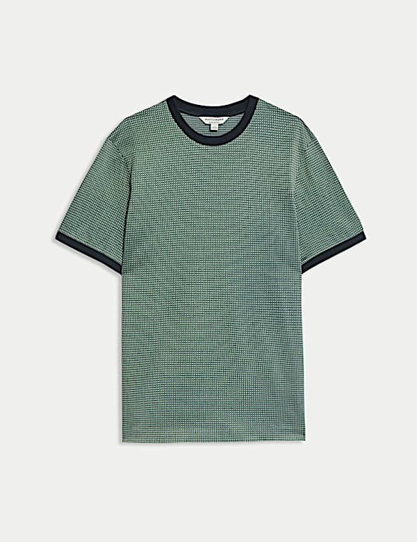 Pure Cotton Jacquard T shirt