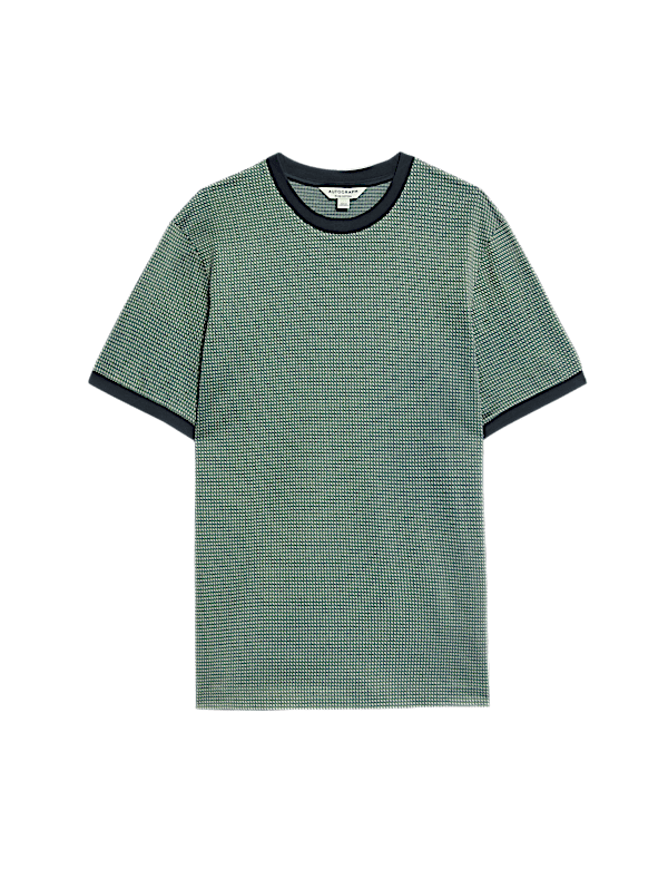 Pure Cotton Jacquard T shirt