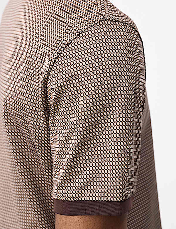 Pure Cotton Jacquard T shirt