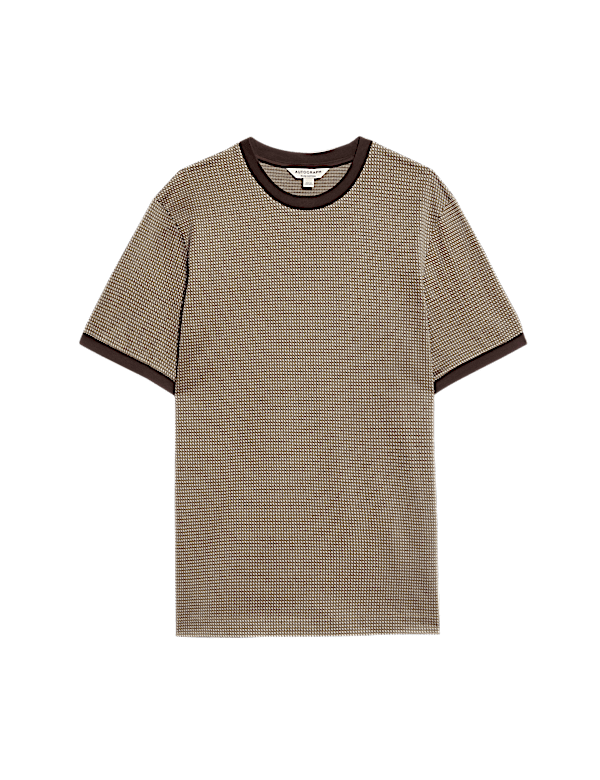 Pure Cotton Jacquard T shirt