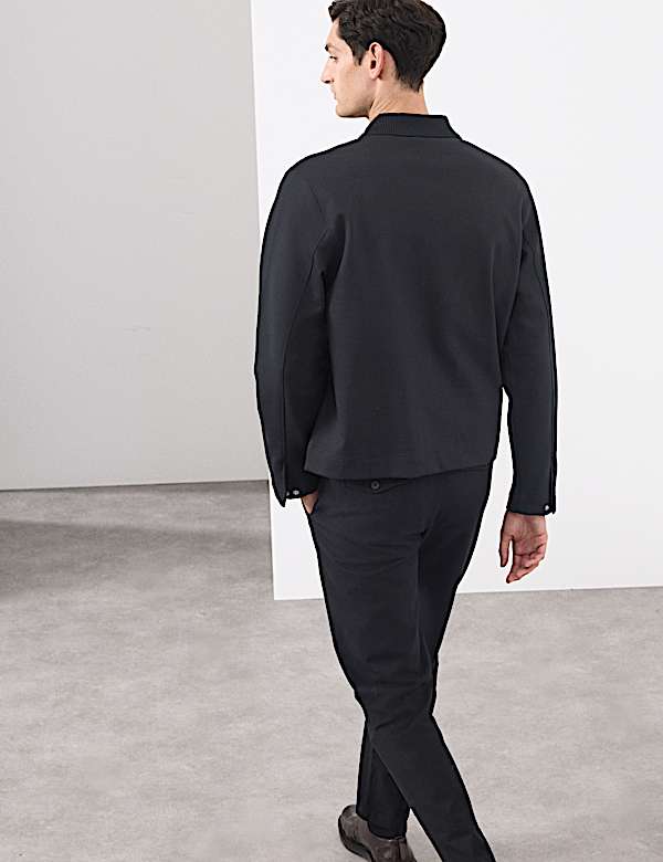 Cotton Rich Zip Up Overshirt - CA