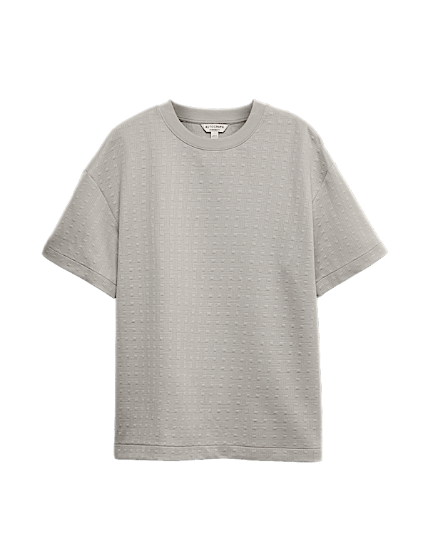 Cotton Rich Jacquard Scuba T-Shirt