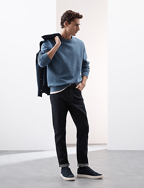 Cotton Rich Crew Neck Sweatshirt